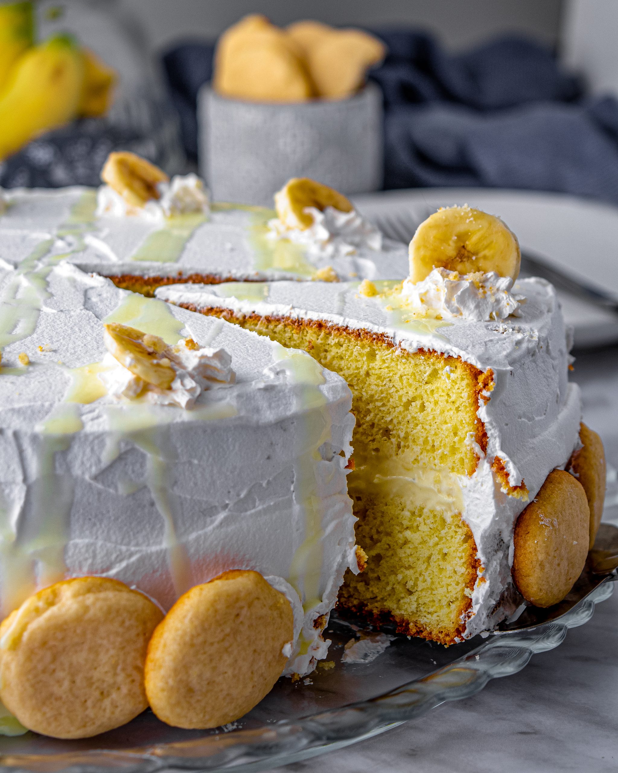banana Pudding Cake, banana Pudding Cake from scratch, pudding cake