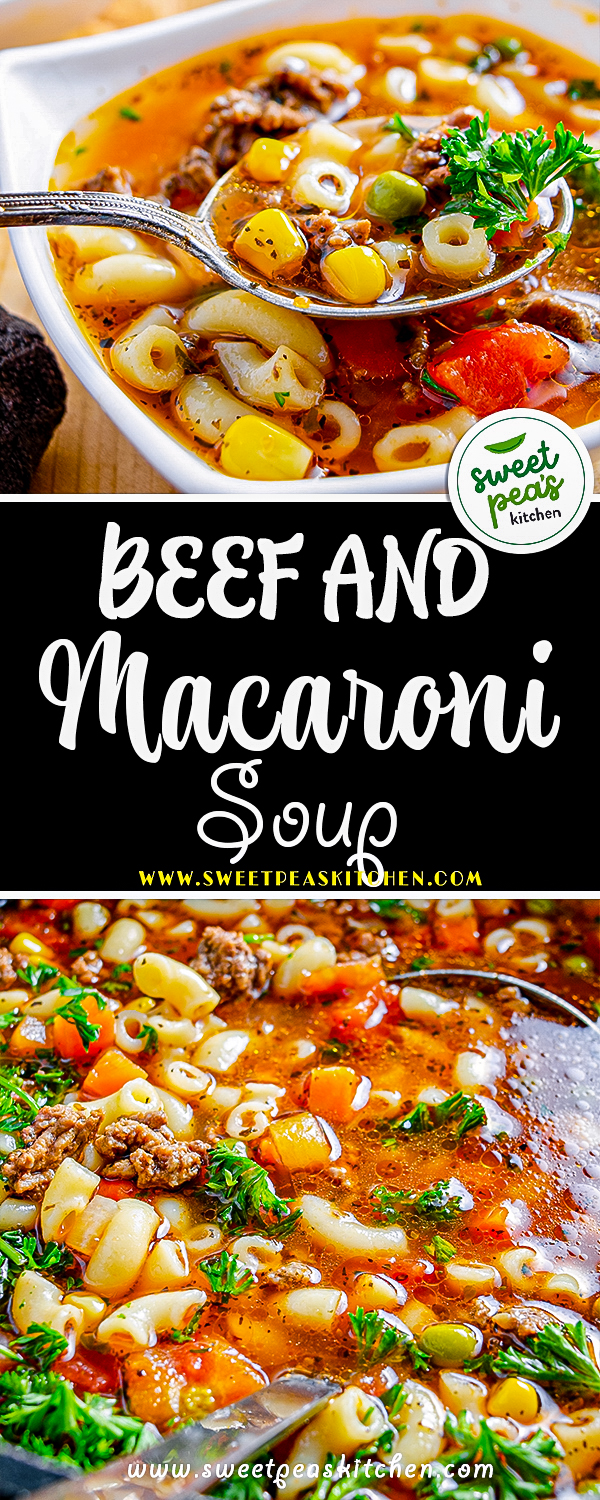beef macaroni soup on pinterest