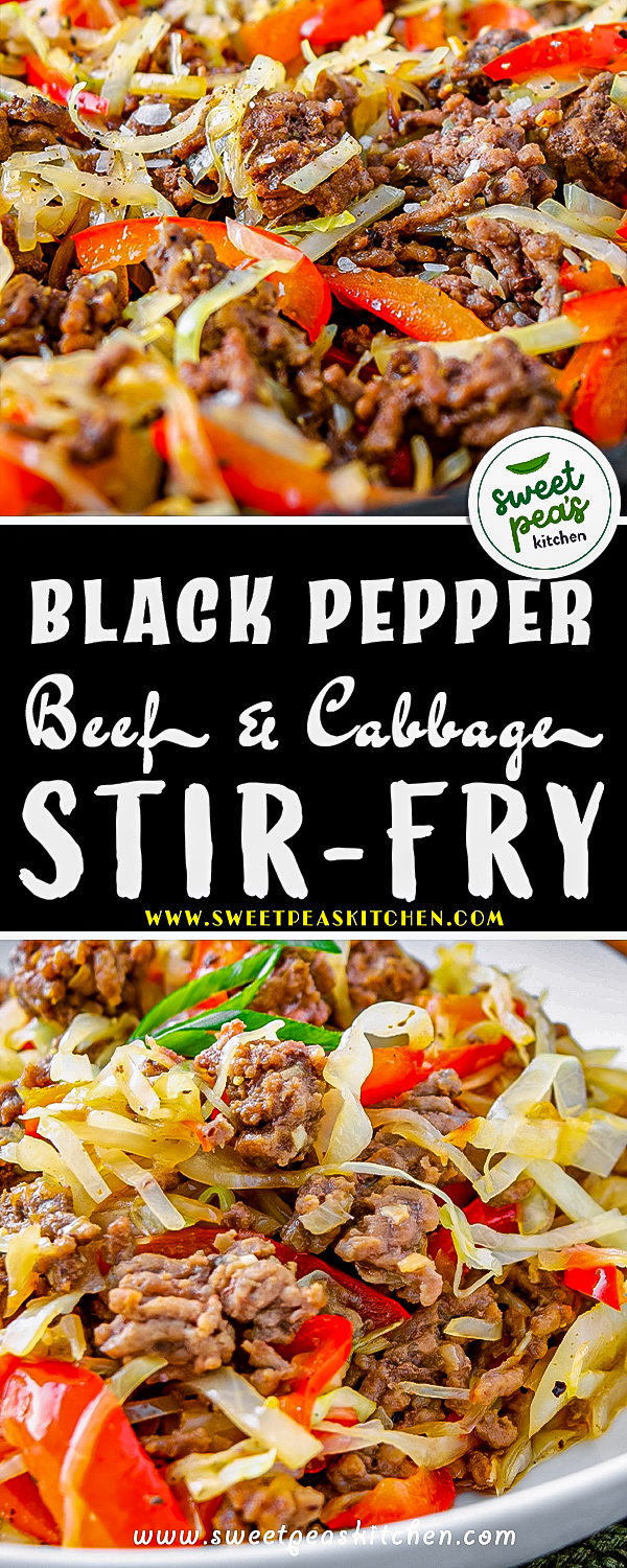 Black Pepper Beef and Cabbage Stir Fry on Pinterest