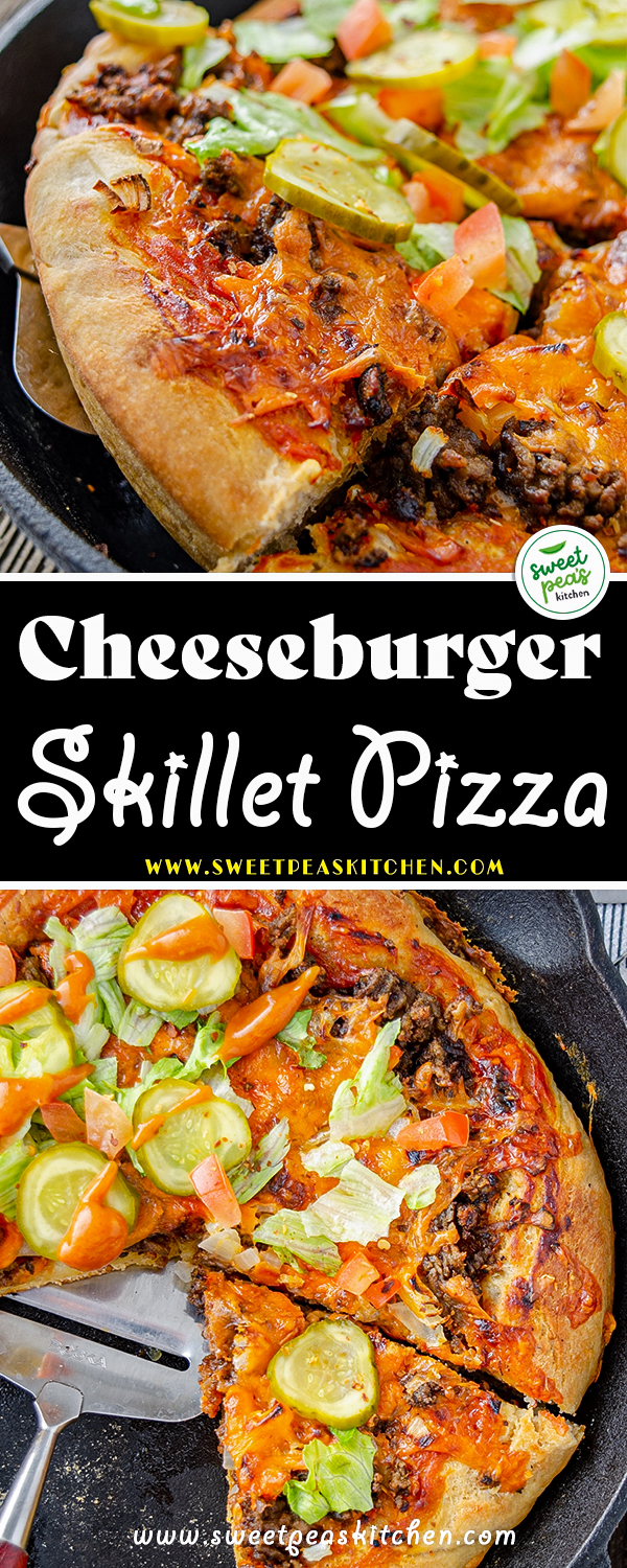 Cheeseburger Skillet Pizza on pinterest