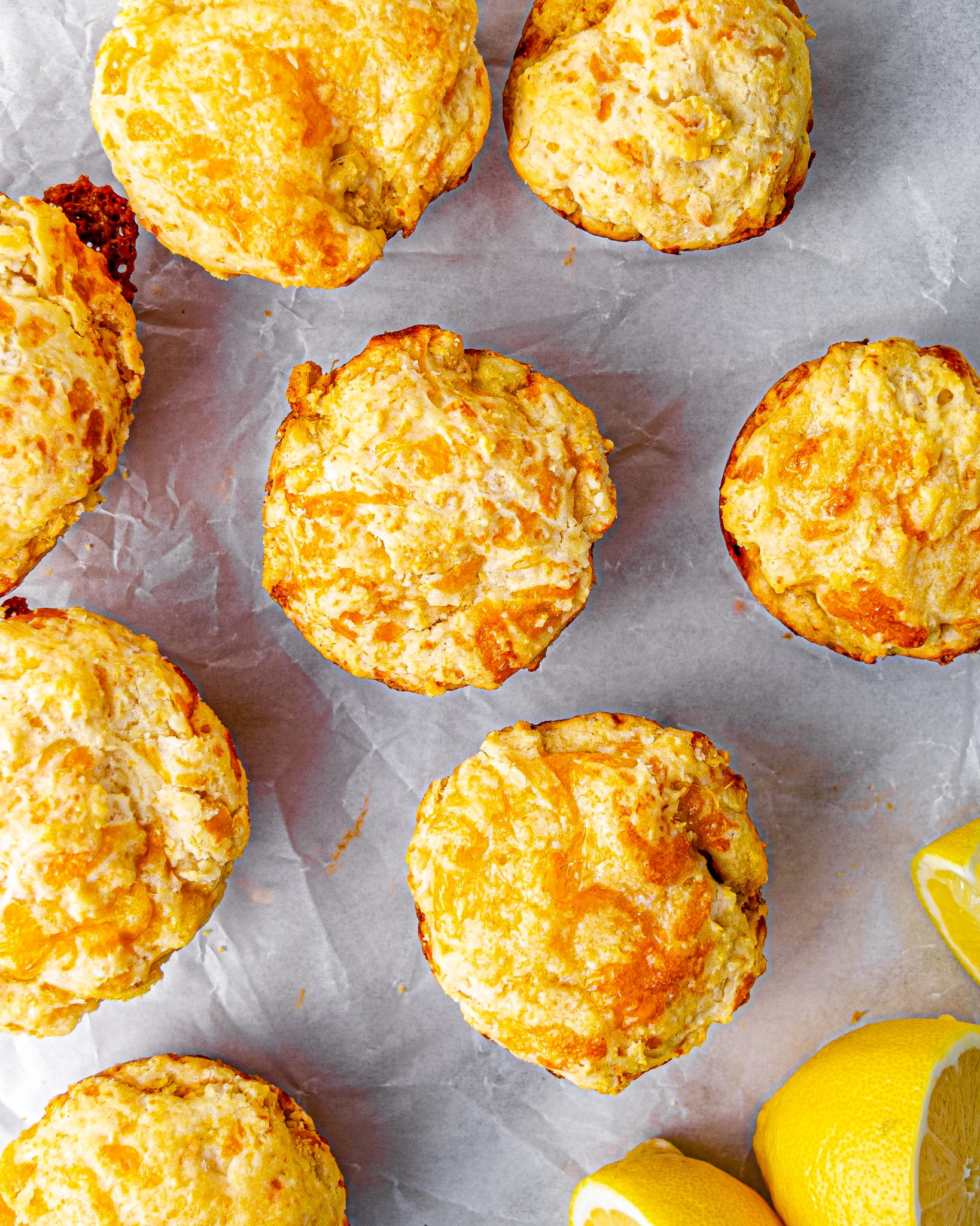 Crab Stuffed Cheddar Bay Biscuits with Lemon Butter - Sweet Pea's Kitchen