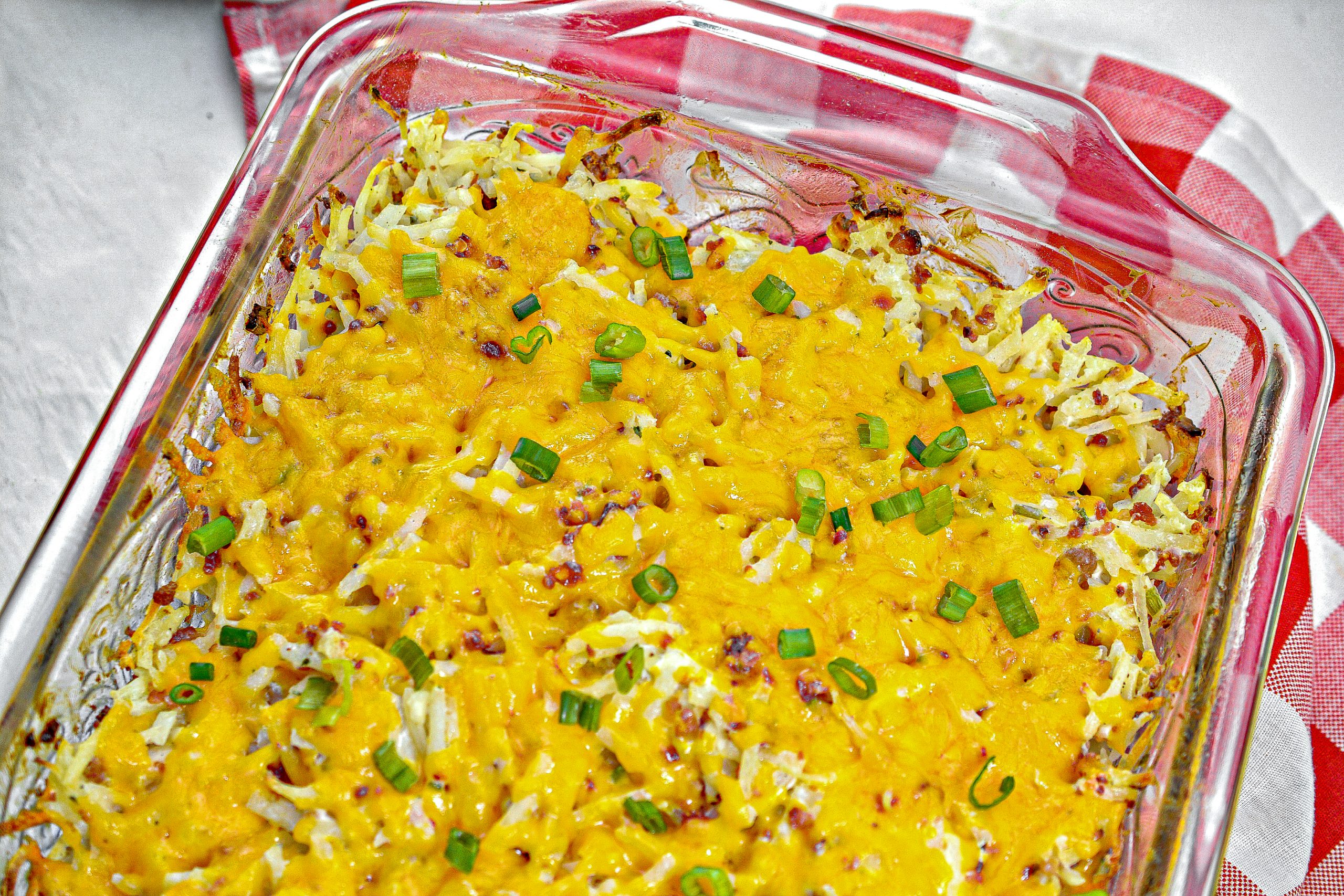 Remove the foil, add the additional cup of cheddar cheese, and bake for an additional 15 minutes before serving.