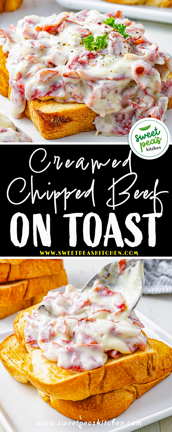Creamed Chipped Beef on Toast pinterest