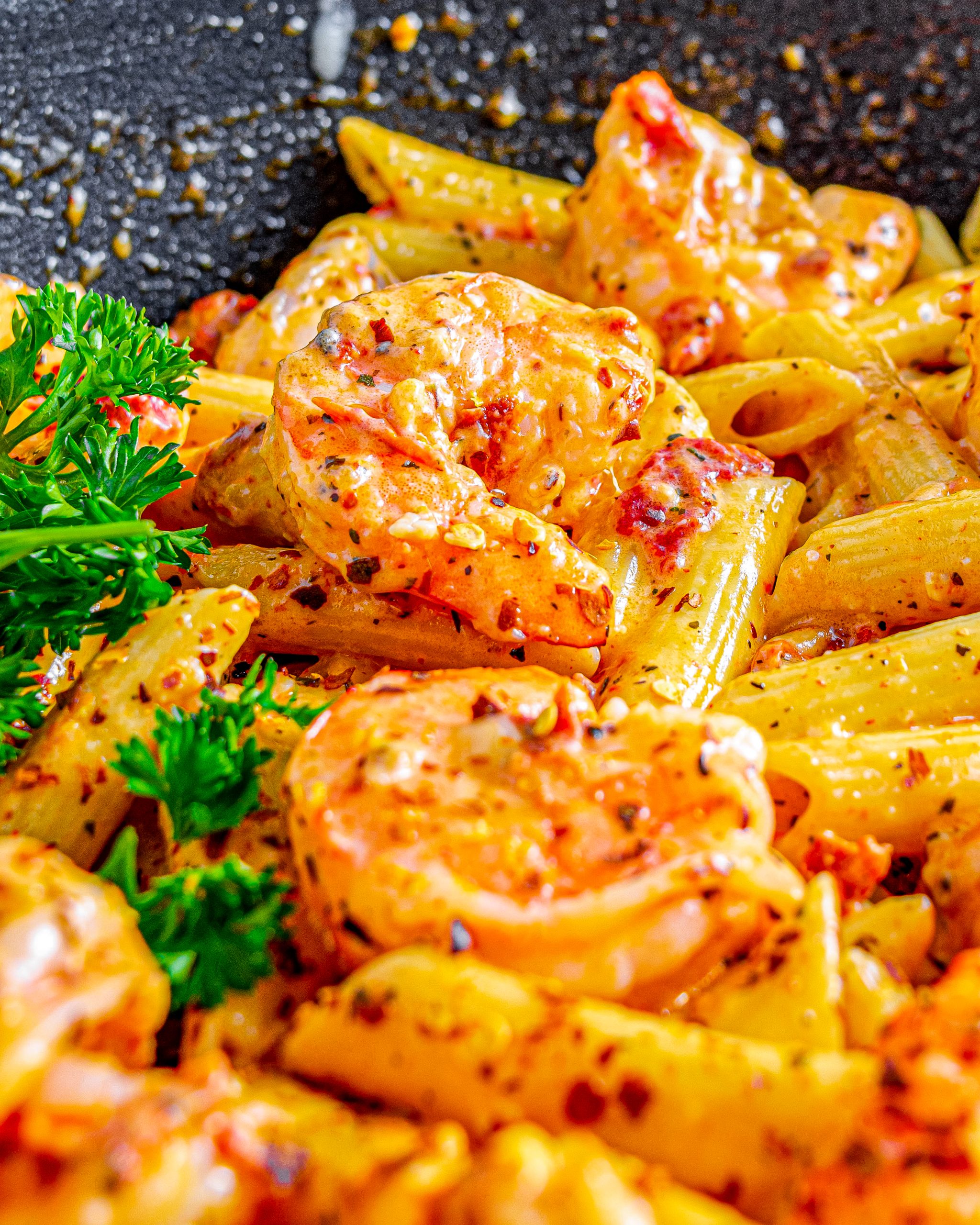 Creamy Mozzarella Shrimp Pasta - Sweet Pea's Kitchen