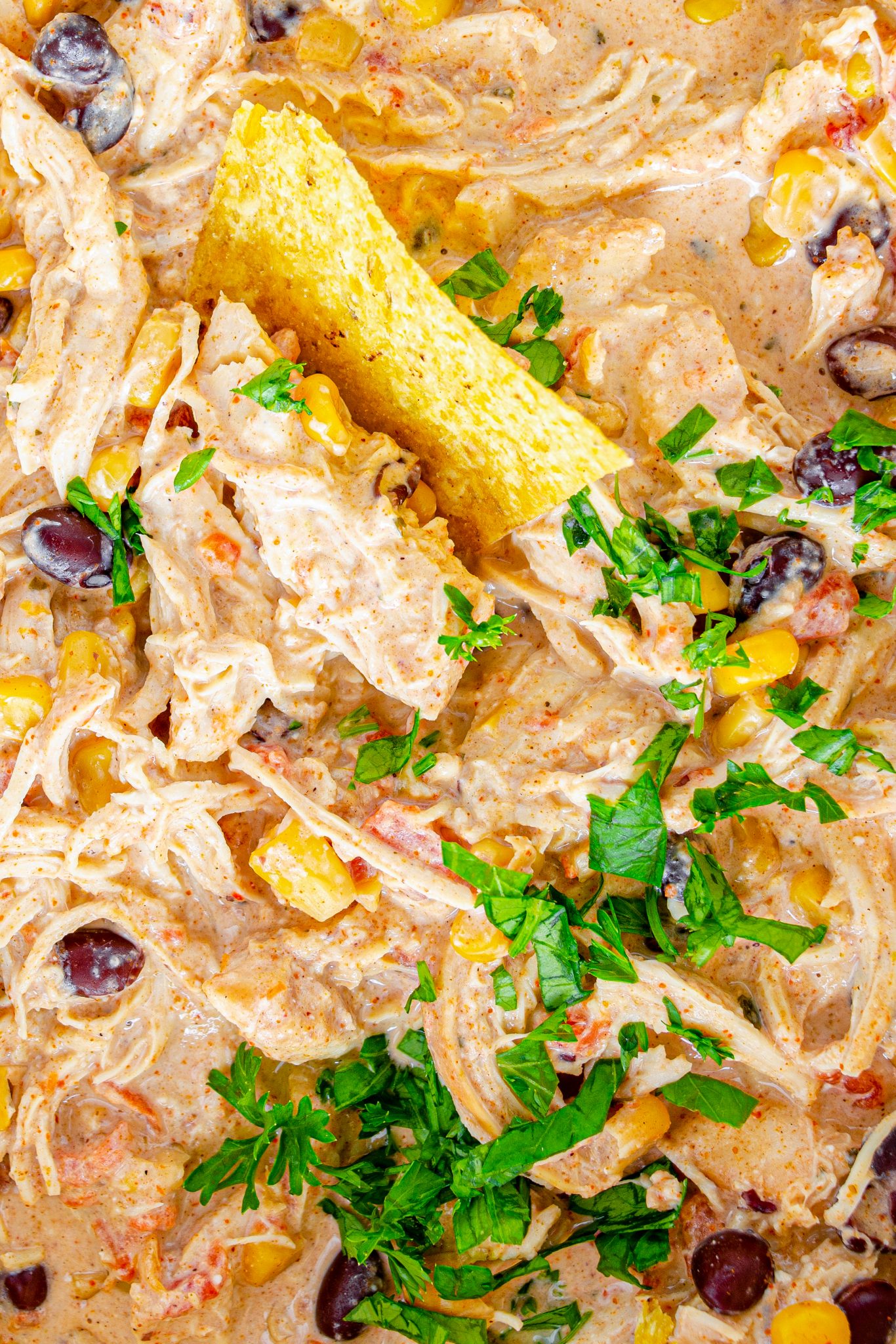 Crockpot Cream Cheese Chicken Chili Sweet Pea's Kitchen