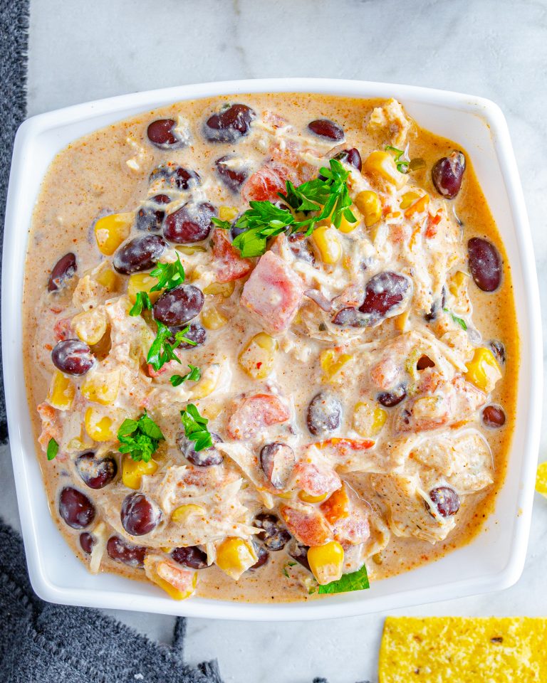 Crockpot Cream Cheese Chicken Chili Sweet Pea's Kitchen