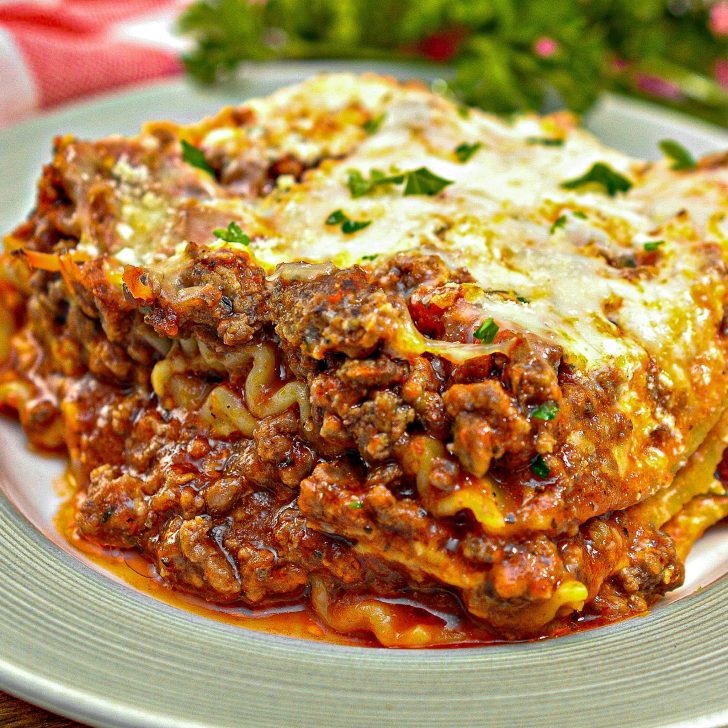 Crockpot Lasagna - Sweet Pea's Kitchen