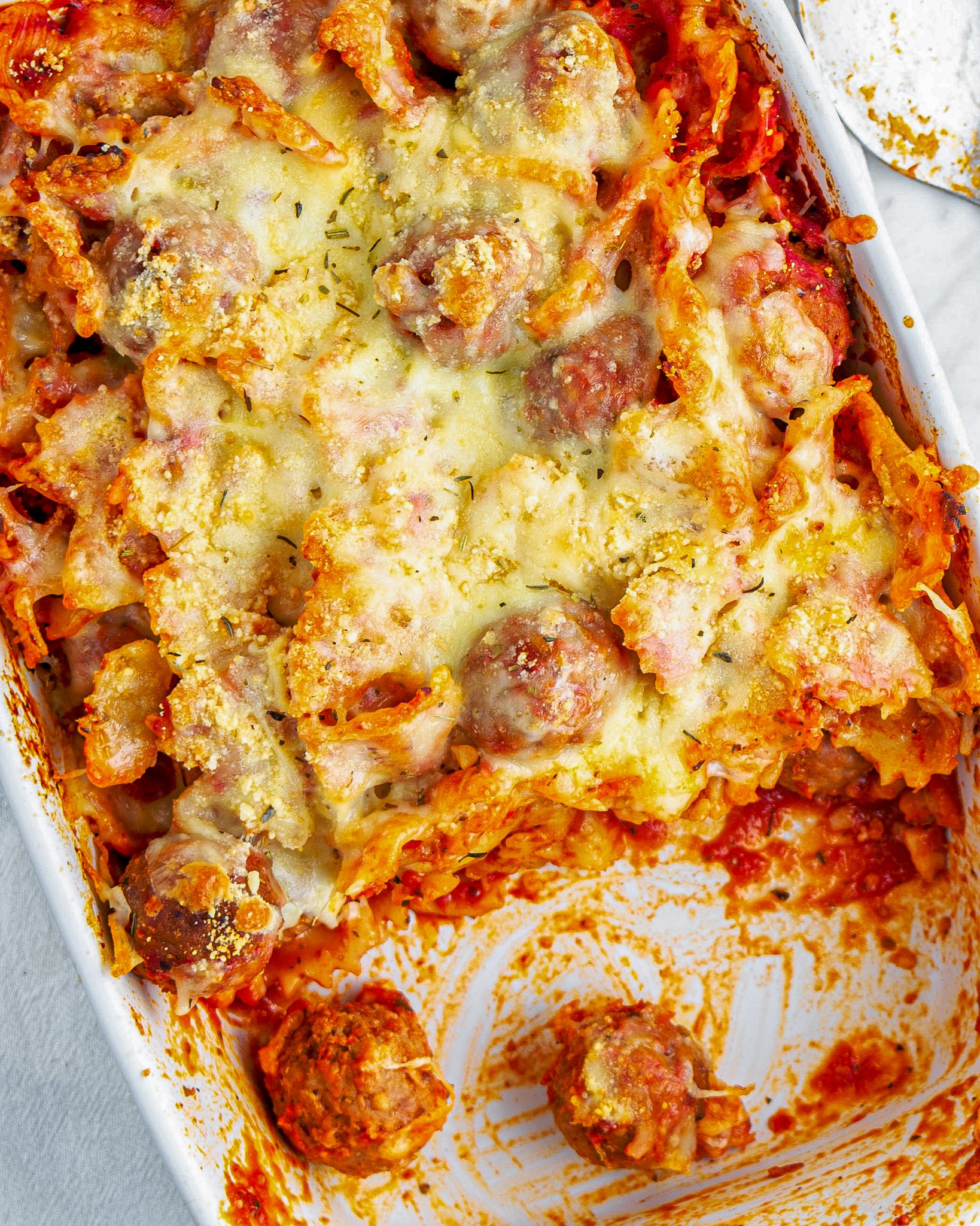 Dump and Bake Meatball Casserole - Sweet Pea's Kitchen