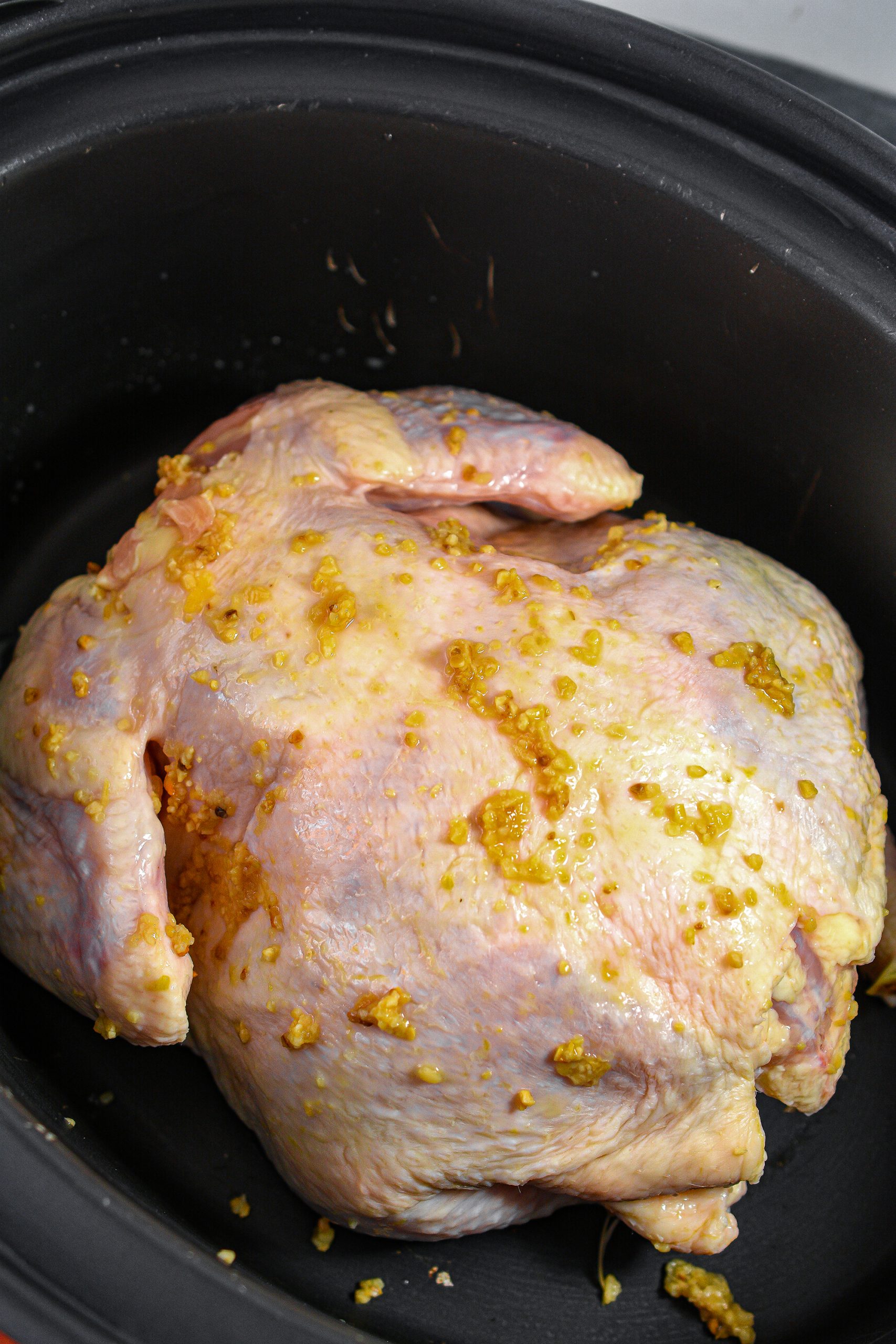 Garlic Roasted Chicken in a Crockpot - Sweet Pea's Kitchen