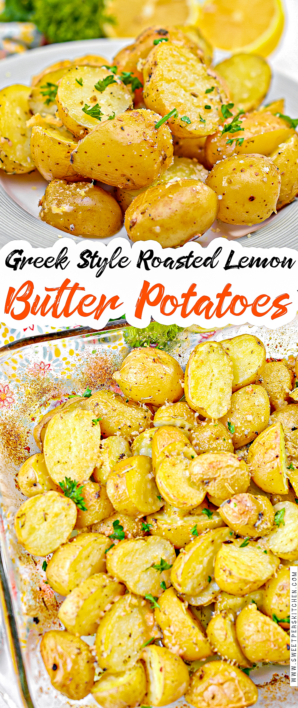 Greek Style Roasted Lemon Butter Potatoes on Pinterest
