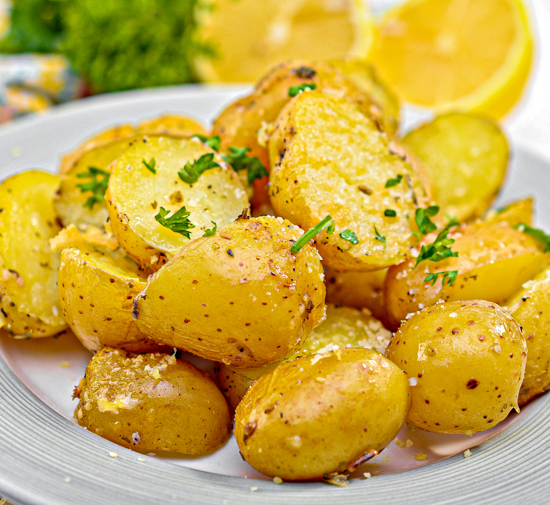 Herb Lemon Butter Peas and Little Potatoes Recipe are made in minutes