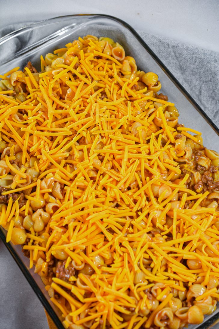 Sprinkle with the remaining cheese.  Cook covered in aluminum foil for 20 minutes.