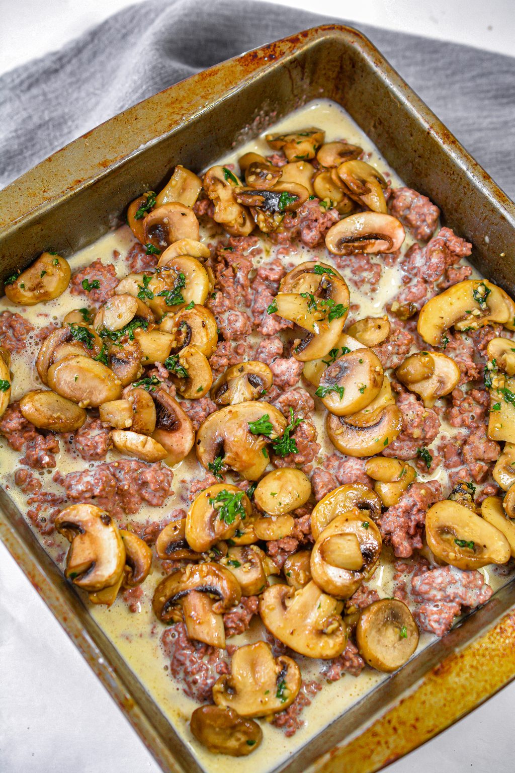 Hamburger Mushroom Bake - Sweet Pea's Kitchen