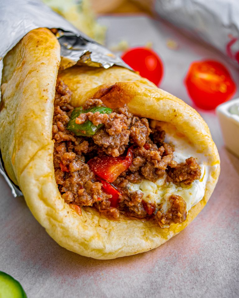 Hamburger Pepper and Onion Gyros Sweet Pea's Kitchen