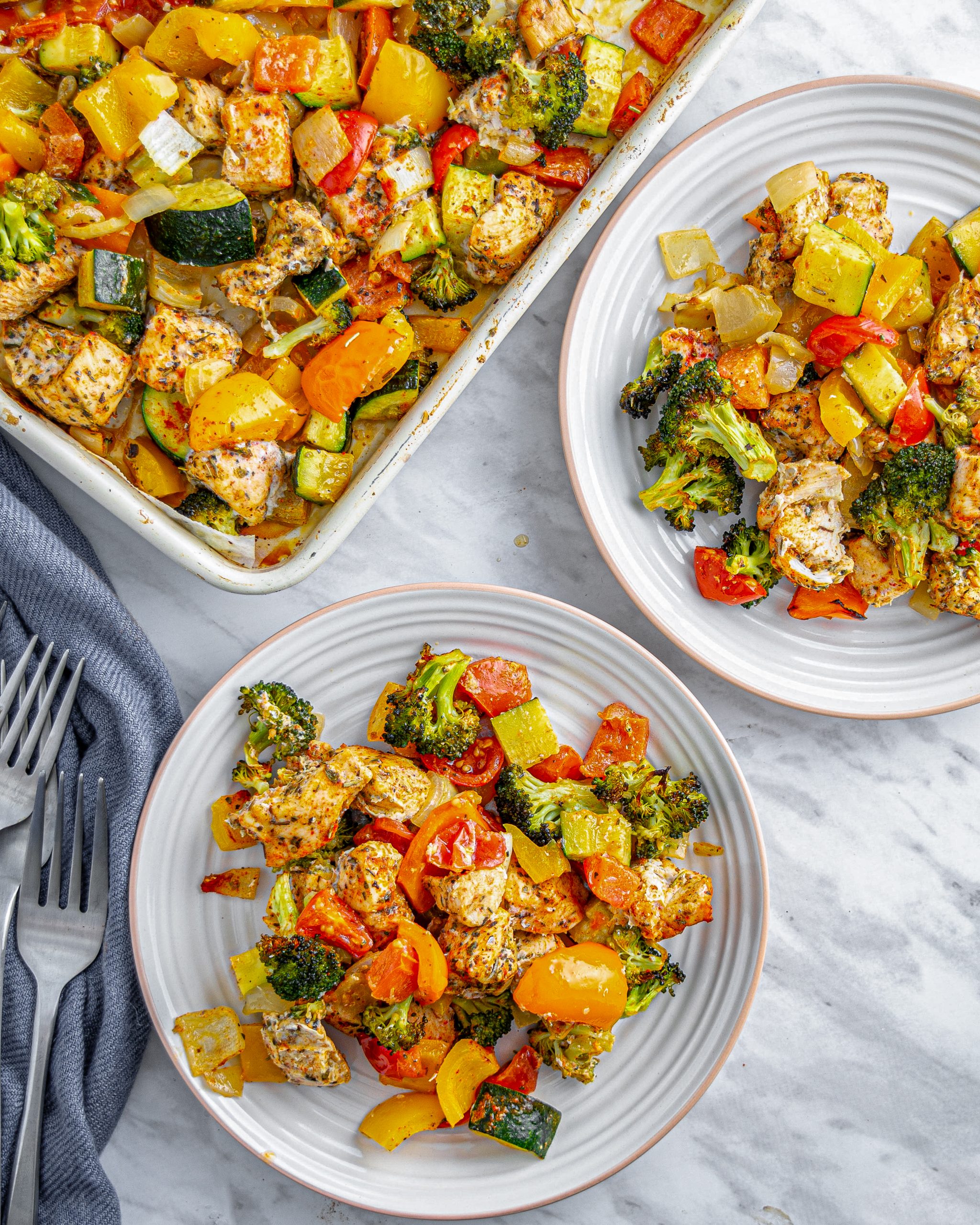 15 Minute Healthy Roasted Chicken and Veggies - Sweet Pea's Kitchen