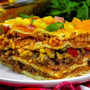 Layered Mexican Tortilla Casserole - Sweet Pea's Kitchen