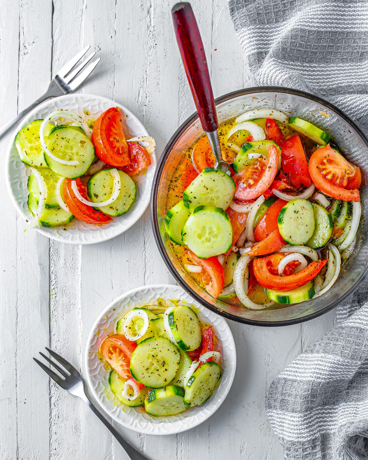 Marinated Cucumbers, Onions and Tomatoes Sweet Pea's Kitchen