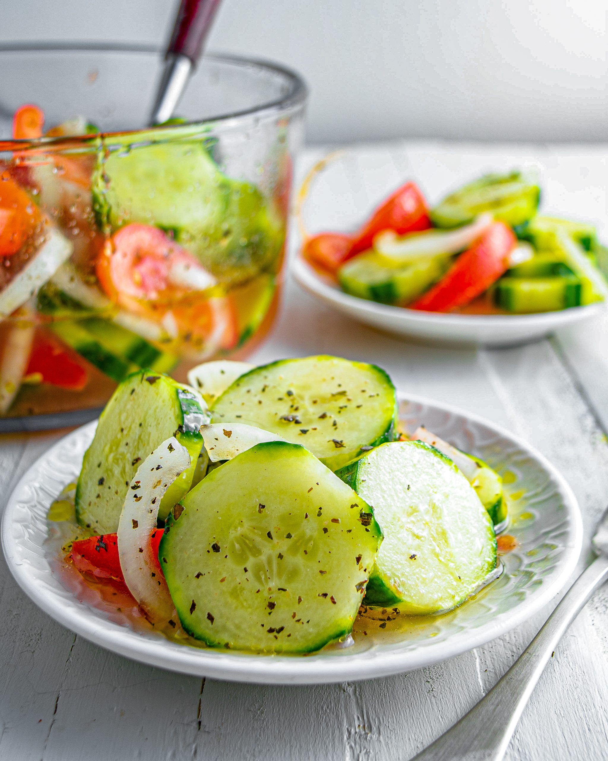 Marinated Cucumbers Onions and Tomatoes, cucumber tomato salad, tomato salad recipes