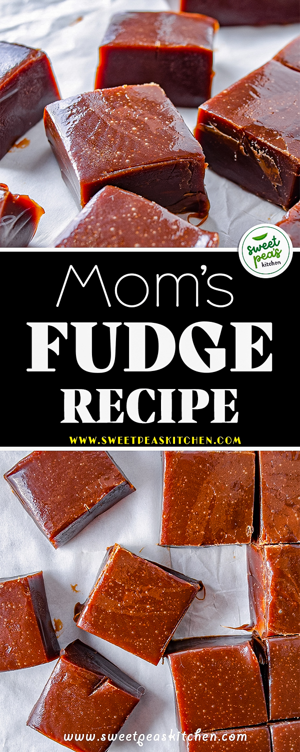 mom's fudge on pinterest