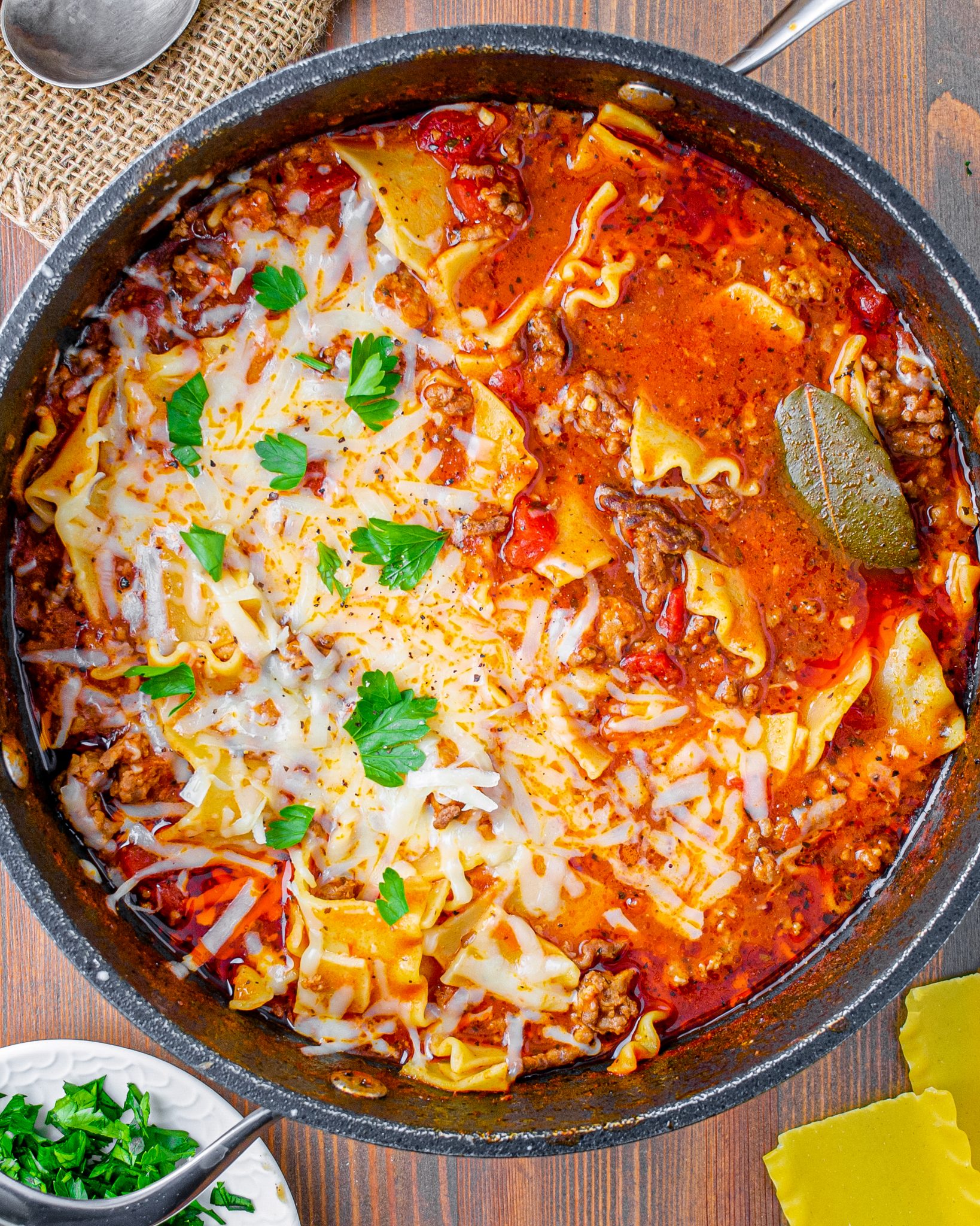 One Pot Lasagna Soup - Sweet Pea's Kitchen