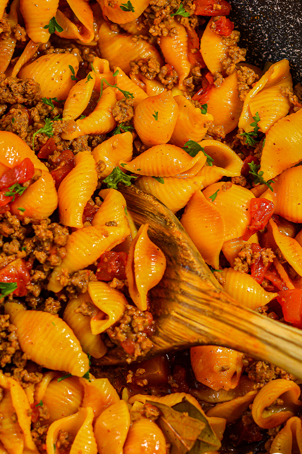 Ground Beef Stuffed Pepper Skillet - Sweet Pea's Kitchen