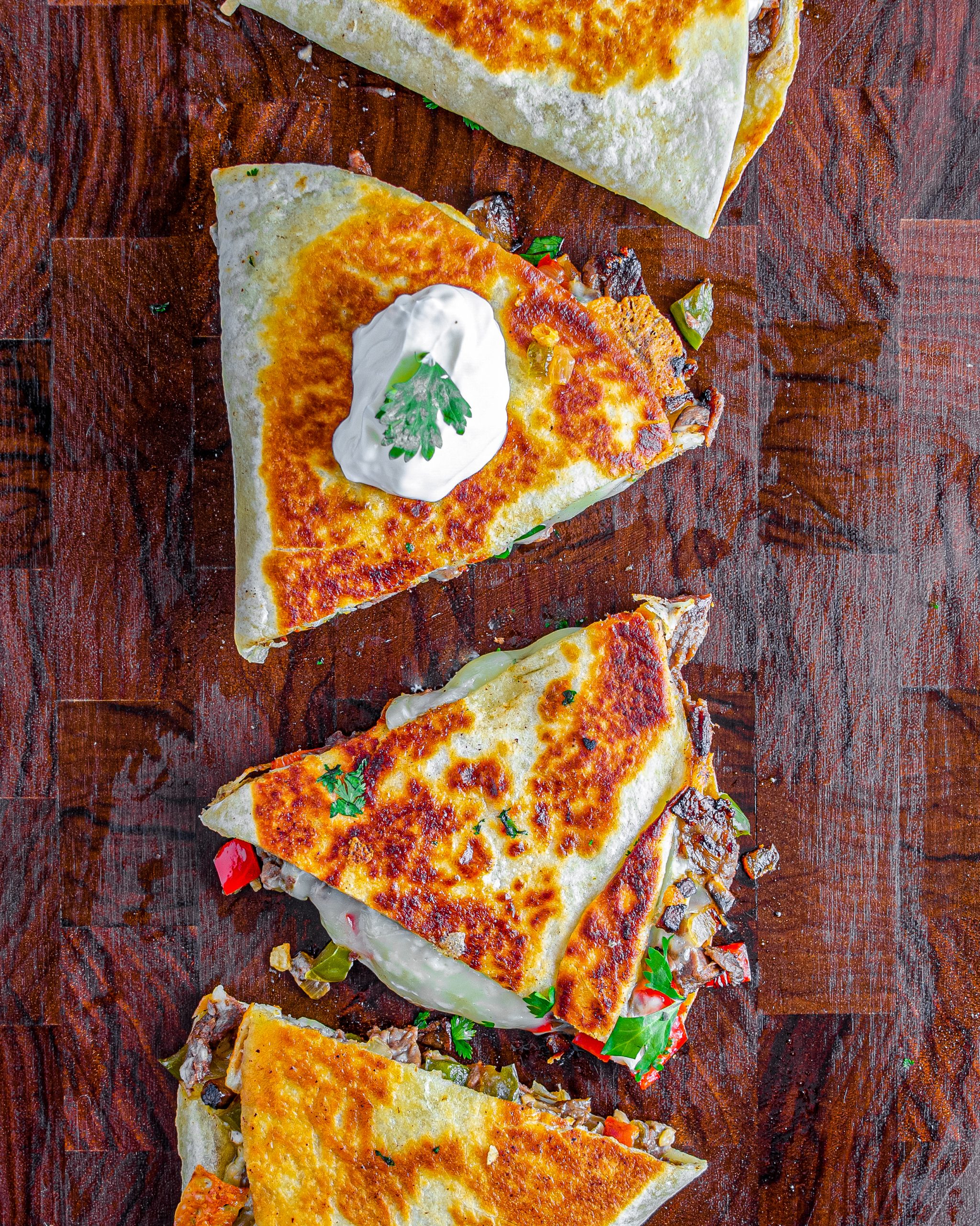 Philly Cheesesteak Quesadilla Sweet Pea's Kitchen