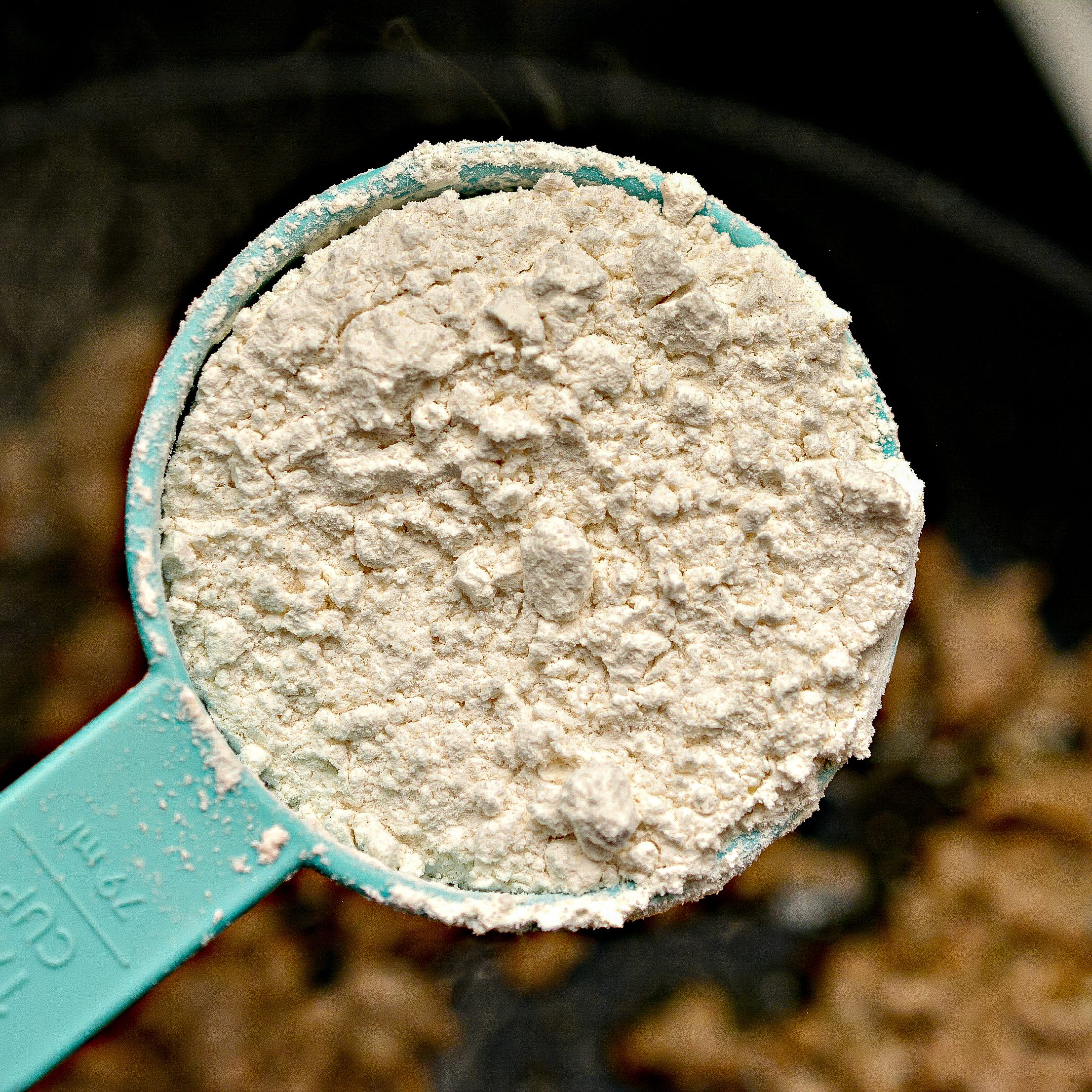 Add the flour to the skillet and stir to combine well. Lower the heat to medium.