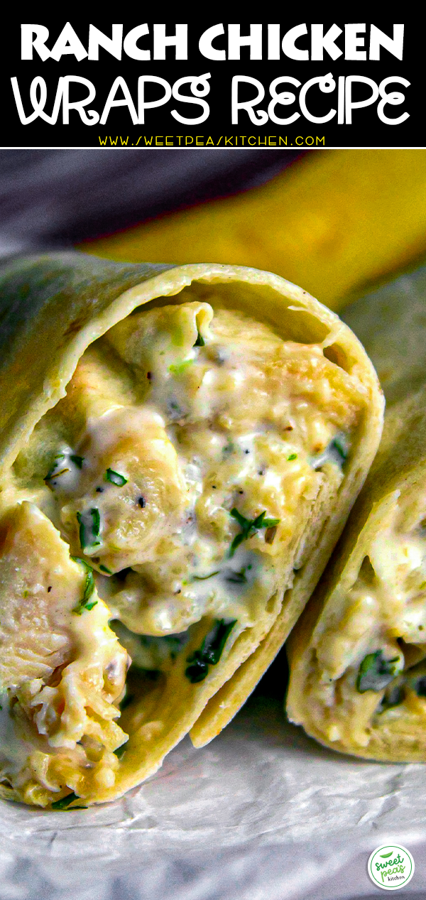 Ranch Chicken Wraps on Pinterest