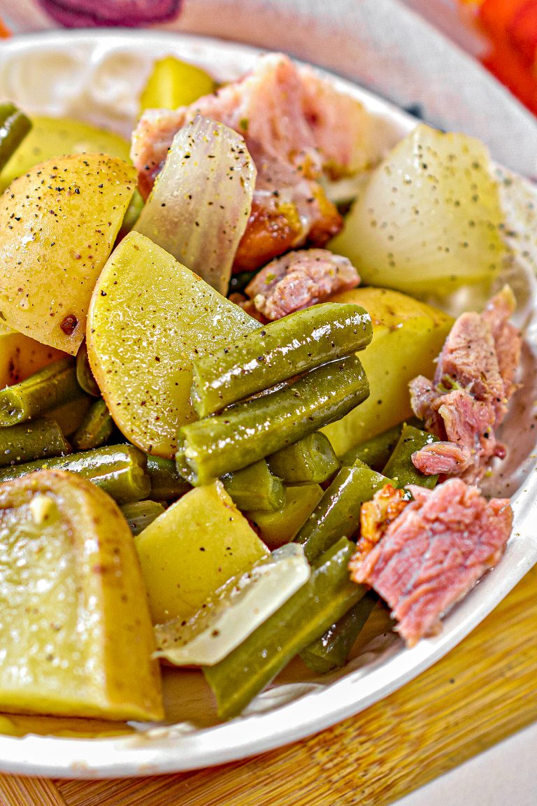 Slow Cooker Ham, Green Beans, and Potatoes Sweet Pea's Kitchen