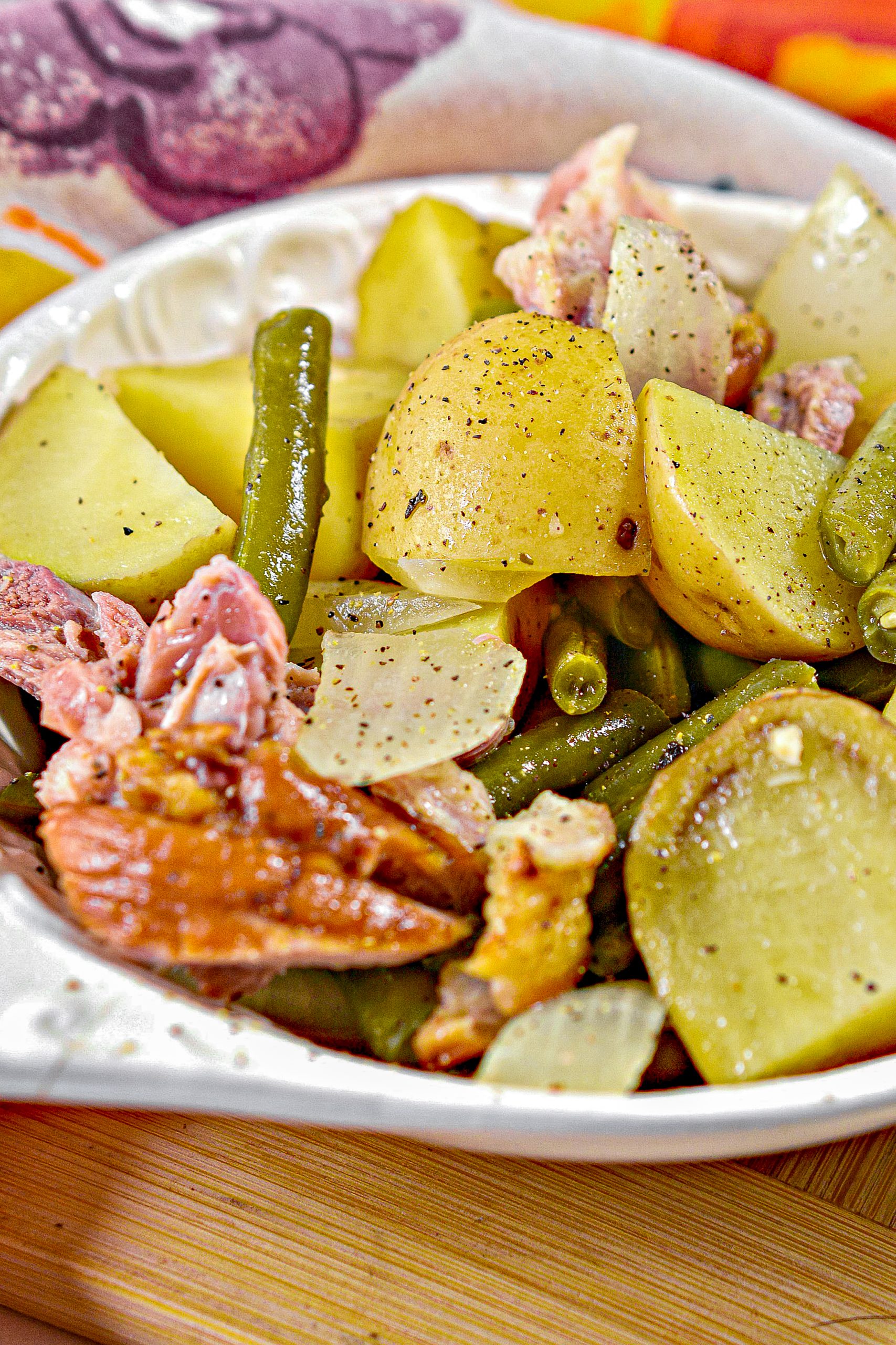 Slow Cooker Ham, Green Beans, and Potatoes Sweet Pea's Kitchen