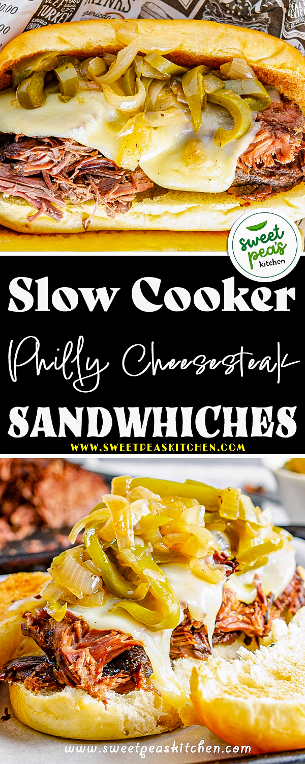 Slow Cooker Philly Cheesesteak Sandwiches on pinterest