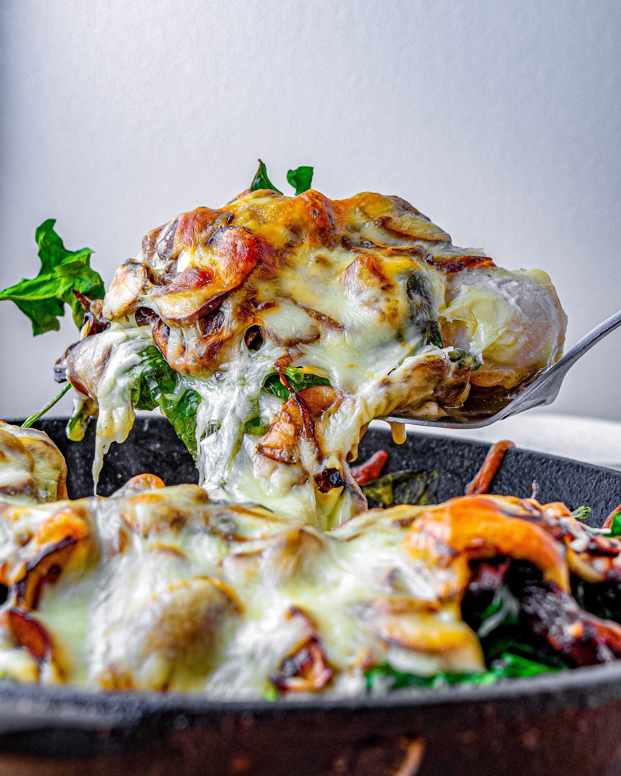 Smothered Chicken with Creamed Spinach - Sweet Pea's Kitchen
