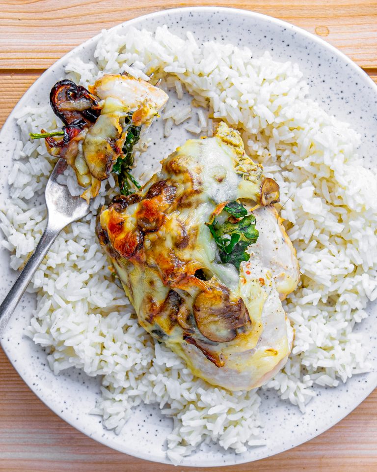 Smothered Chicken with Creamed Spinach - Sweet Pea's Kitchen