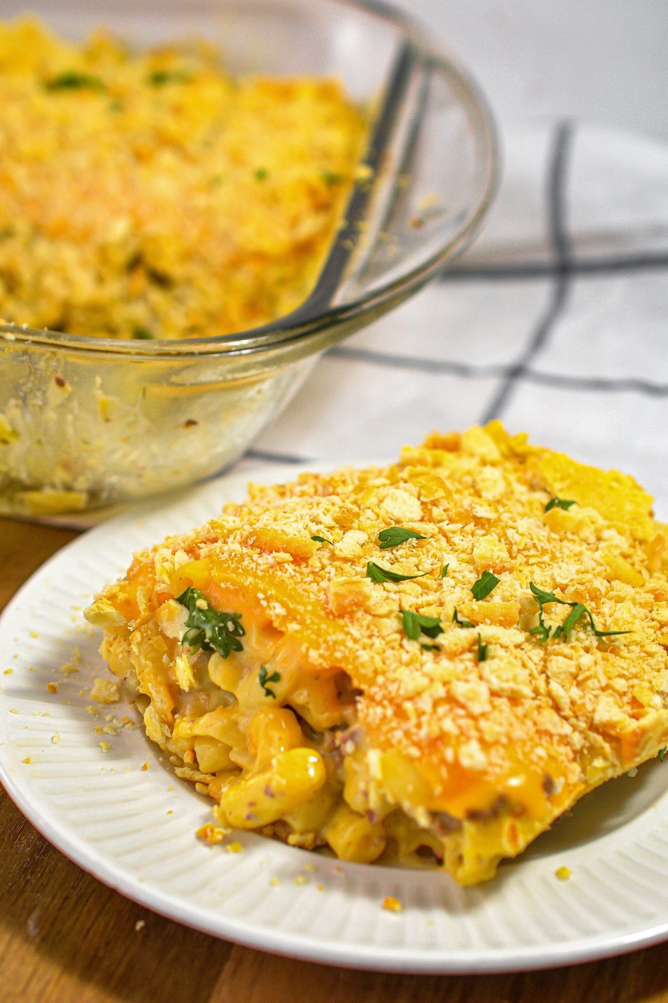 Cheesy Macaroni and Hamburger Casserole - Sweet Pea's Kitchen