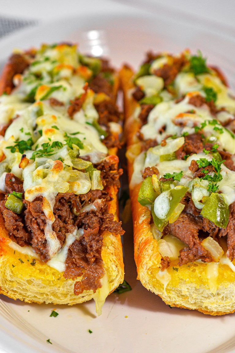 French Garlic Philly Cheesesteak Bread Sweet Pea's Kitchen