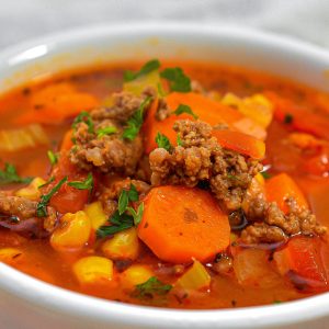 Hamburger Soup - Sweet Pea's Kitchen