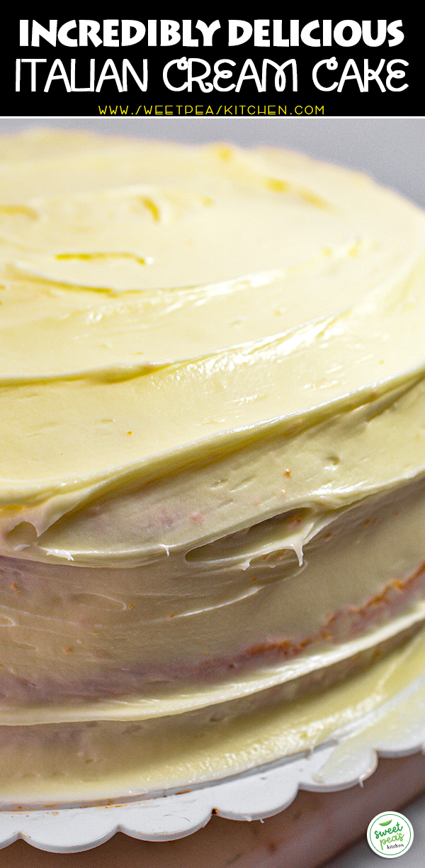 Incredibly Delicious Italian Cream Cake on Pinterest