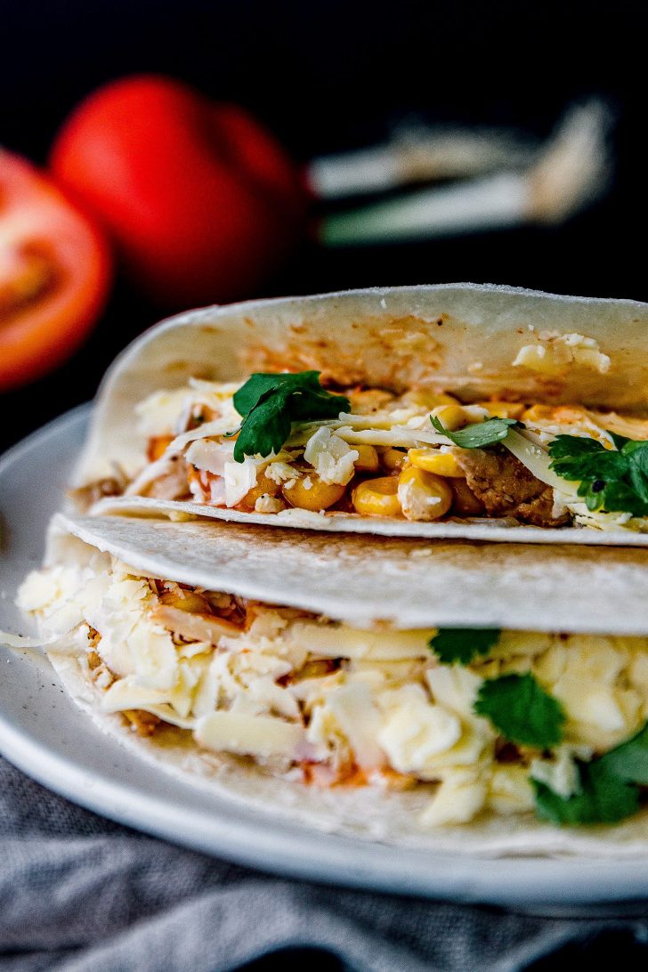 Mexican Street Corn Chicken Tacos - Sweet Pea's Kitchen