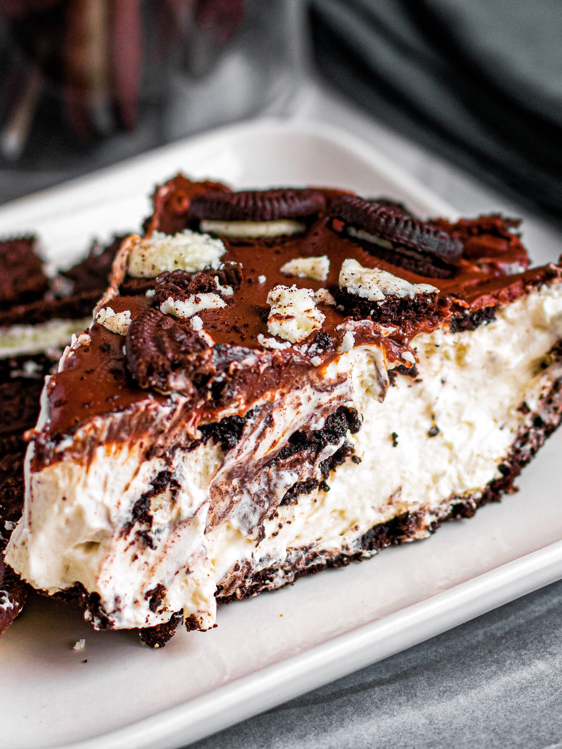 No Bake Oreo Pie with Chocolate Ganache Recipe