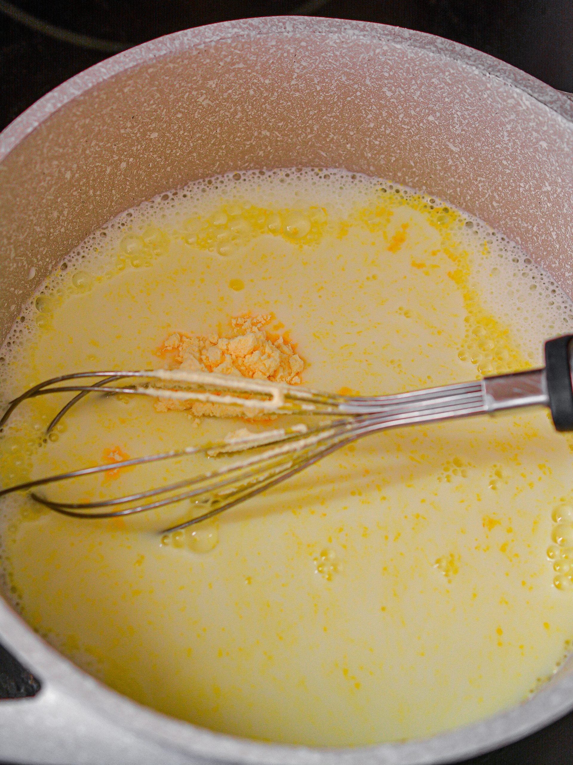 Continue to stir the mixture often while it thickens and comes to a light boil.