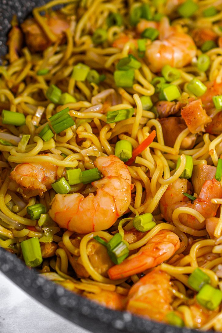 Shrimp and Chicken Chow Mein - Sweet Pea's Kitchen