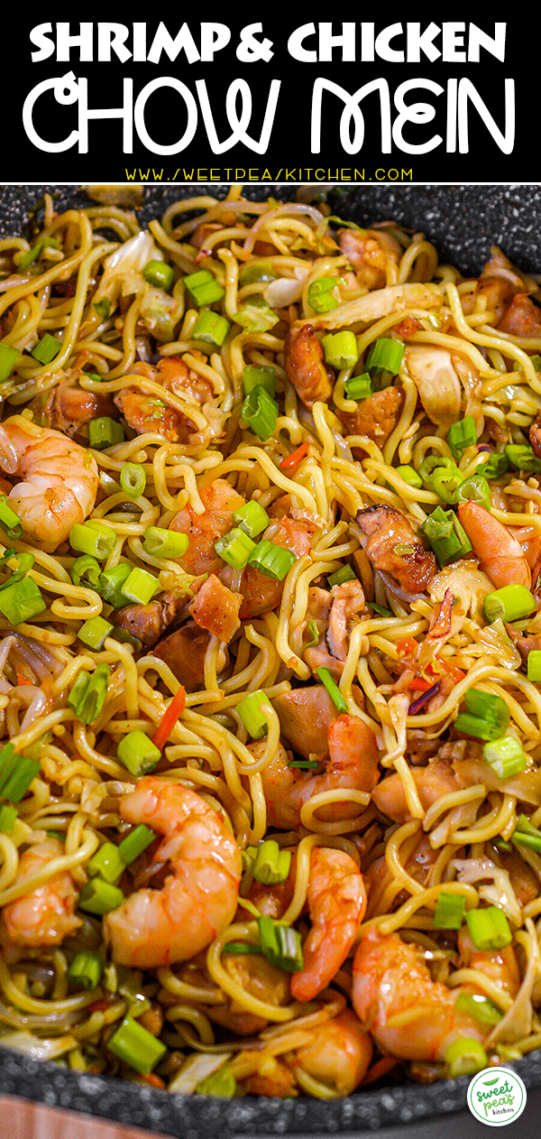 Shrimp and Chicken Chow Mein on Pinterest

