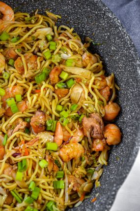 Shrimp and Chicken Chow Mein - Sweet Pea's Kitchen