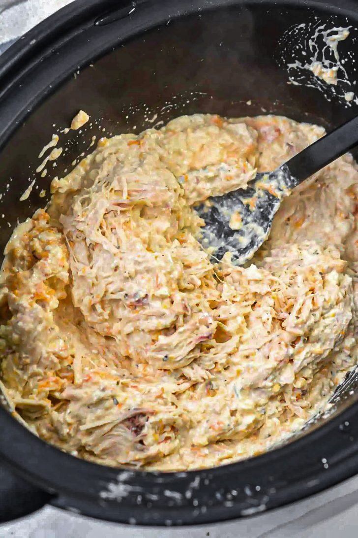 Slow Cooker Cream Cheese Crack Chicken - Sweet Pea's Kitchen