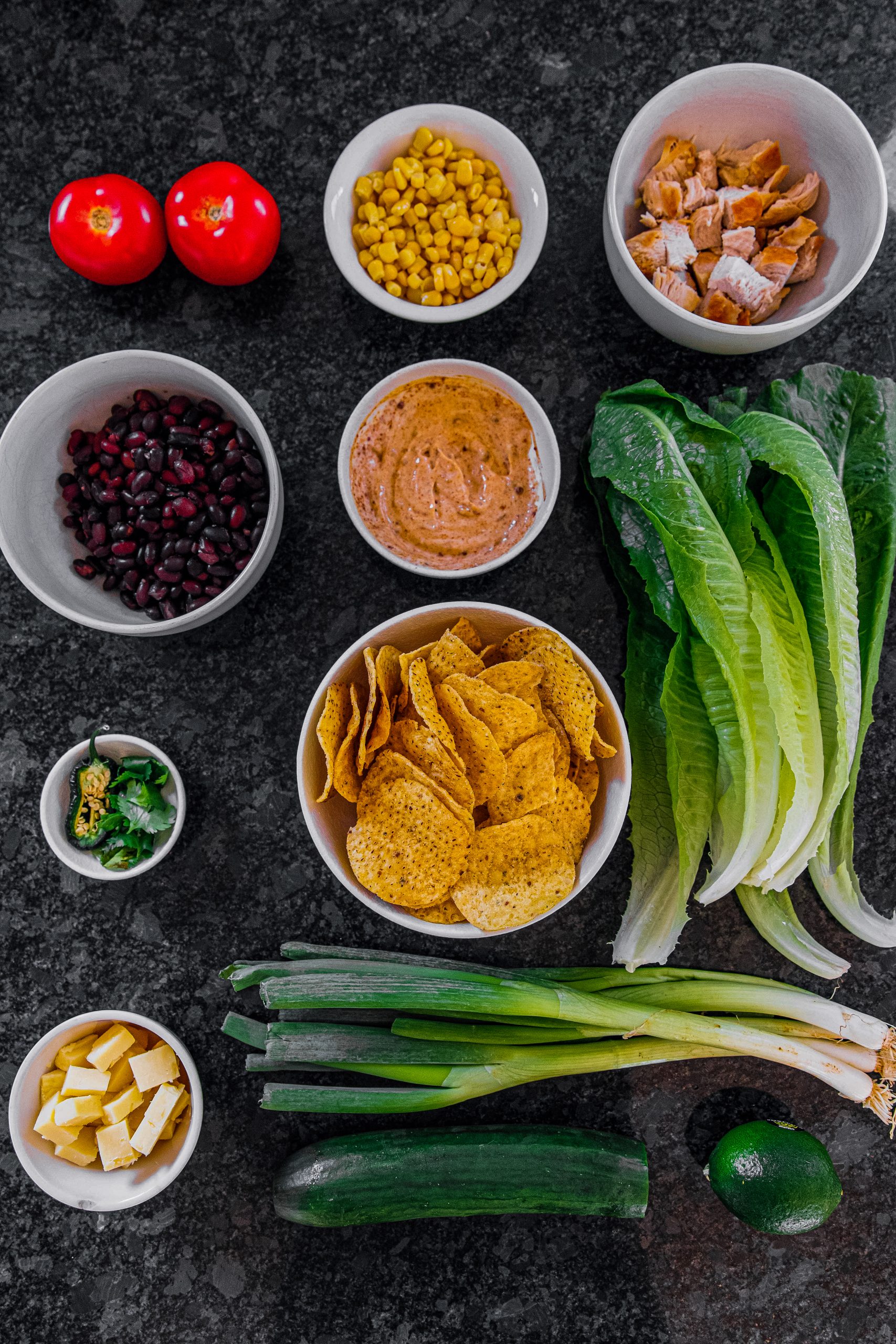 Tex-Mex Chopped Chicken Salad Ingredients