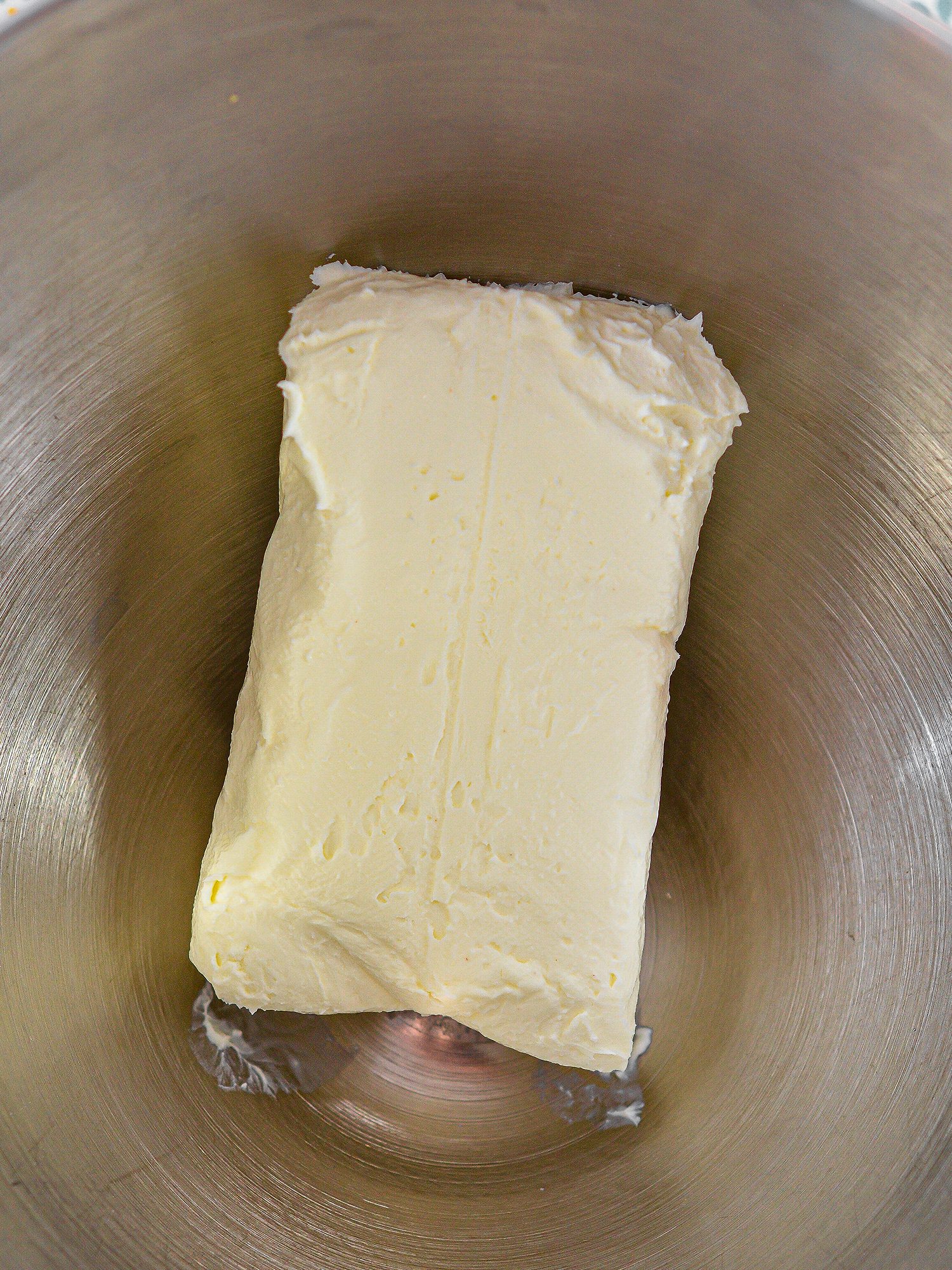Adding cream cheese