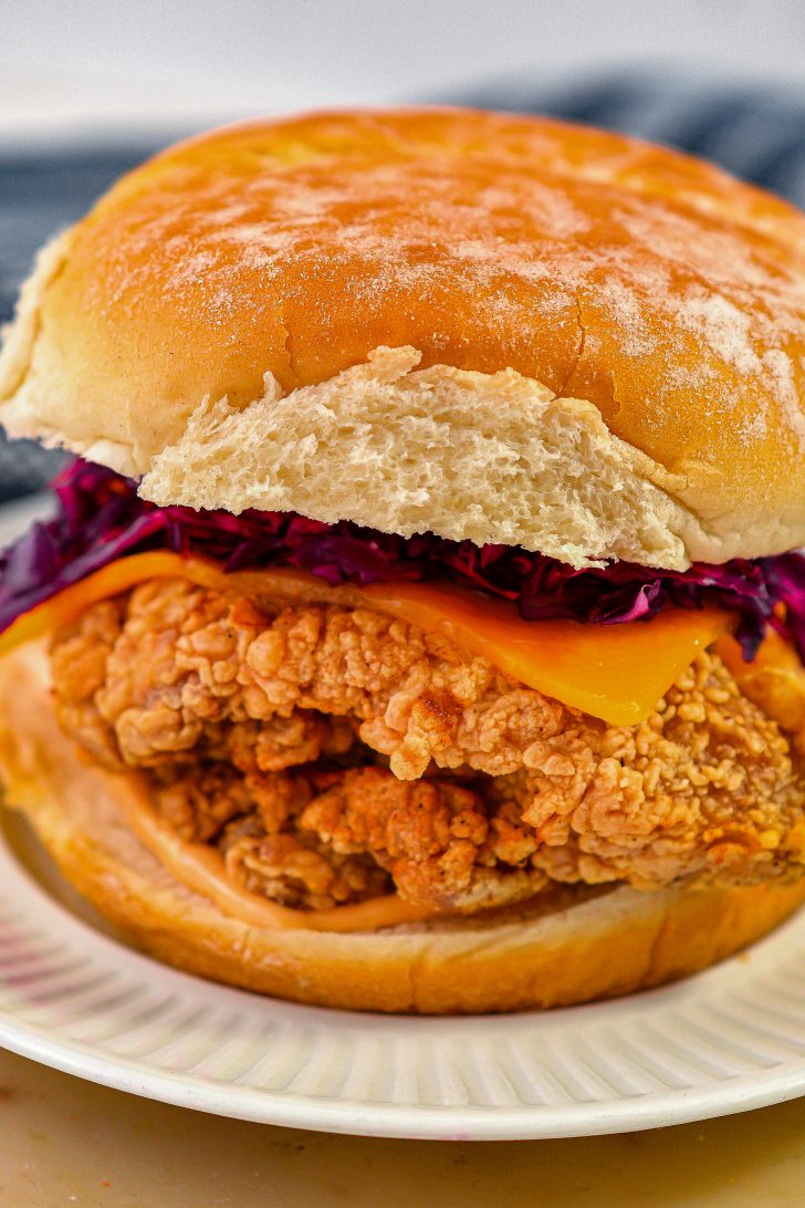 2 Handed Crispy Fried Chicken Sandwiches - Sweet Pea's Kitchen