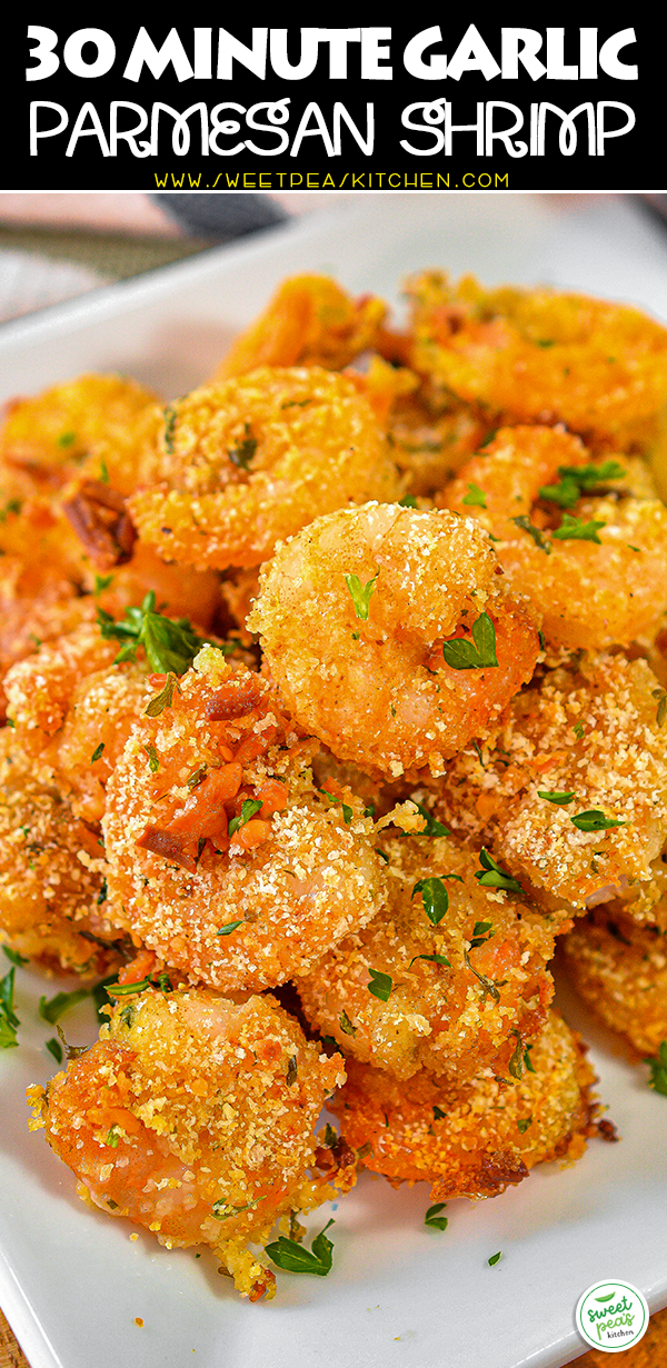 30 Minute Garlic Parmesan Shrimp on Pinterest