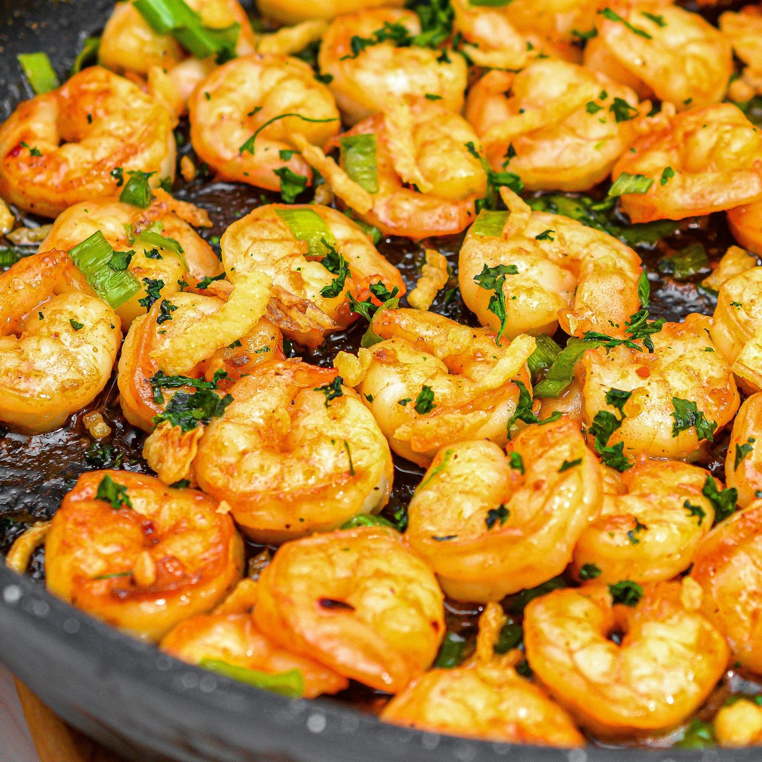 4 Minute Spicy Garlic Shrimp - Sweet Pea's Kitchen