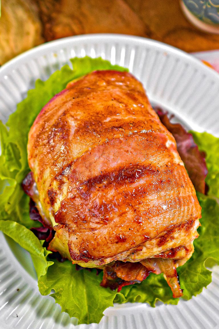 BBQ Bacon Stuffed Chicken - Sweet Pea's Kitchen